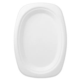 Bandeja Caña de Azucar Blanca 233x165x20mm (50 Uds)