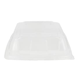Tapa Plastico PET Transparente Bandeja 27x27cm (5 Uds)