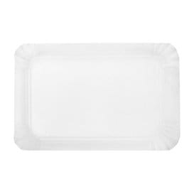 Bandeja de Carton Rectangular Blanca 14x21 cm (100 Uds)