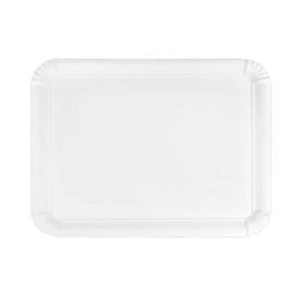 Bandeja de Carton Rectangular Blanca 20x27 cm (100 Uds)