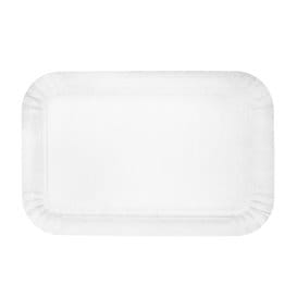 Bandeja de Carton Rectangular Blanca 12x19 cm (1500 Uds)