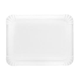 Bandeja de Carton Rectangular Blanca 18x24 cm (800 Uds)