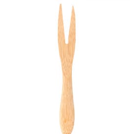 Minitenedor de Bambu Degustacion 9cm (50 Uds)