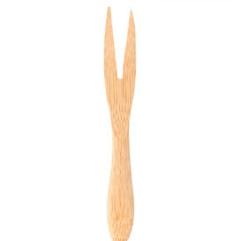 Minitenedor de Bambu Degustacion 9cm (50 Uds)