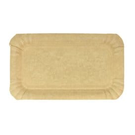 Bandeja de Carton Rectangular Kraft 10x16 cm (100 Uds)