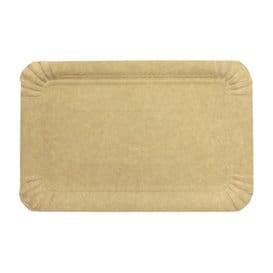 Bandeja de Carton Rectangular Kraft 14x21 cm (100 Uds)