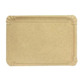 Bandeja de Carton Rectangular Kraft 16x22 cm (100 Uds)