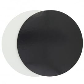 Disco de Carton Negro y Blanco 290 mm (100 Uds)