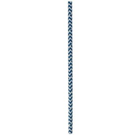 Pajita Recta de Papel Azul y Blanco Ø6mm 20cm (100 Uds)