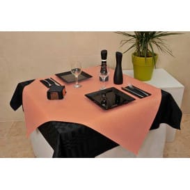 Mantel de Papel Cortado 1x1 Metro Salmón 40g (400 Uds)