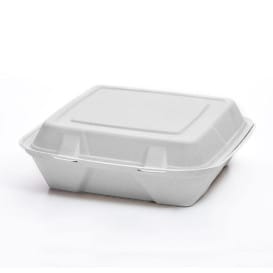 Envase MenuBox Caña Azúcar Blanco 3C 24x23x7,6cm (200 Uds)