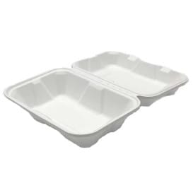 Envase MenuBox Caña Azúcar Blanco 23x15x7,7cm (200 Uds)