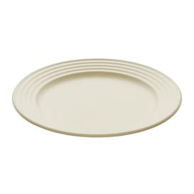 Plato Caña de Azucar Premium Wave Natural Ø23cm (50 Uds)