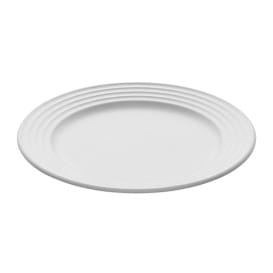 Plato Caña de Azucar Premium Wave Blanco Ø23cm (50 Uds)