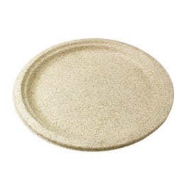 Plato de Pulpa de Trigo Natural Ø26cm (50 Uds)