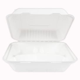 Envase Bisagra Caña de Azúcar + PLA 3C 23x23x7,5cm (50 Uds)