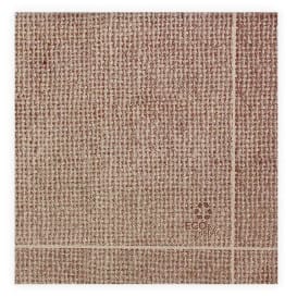 Servilleta Papel "Arpillera" Kraft Punta-Punta 40x40cm (50 Uds)