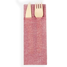 Servilleta Portacubiertos de Papel Vaquero Burdeos 30x40cm (1200 Uds)