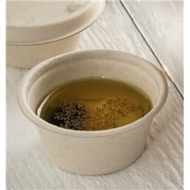 Tarrina de Caña de Azucar Natural Ø6,0cm 60ml (100 Uds)