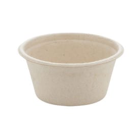 Tarrina de Caña de Azucar Natural Ø6,0cm 60ml (2000 Uds)