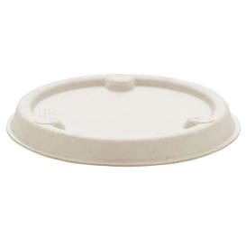 Tapa Tarrina 60ml Caña de Azúcar Natural Ø6,0cm (100 Uds)