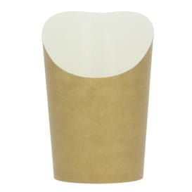 Vaso Desechable Antigrasa Carton Efecto Kraft Mediano (55 Uds)