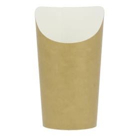 Vaso Desechable Antigrasa Carton Efecto Kraft Grande (55 Uds)