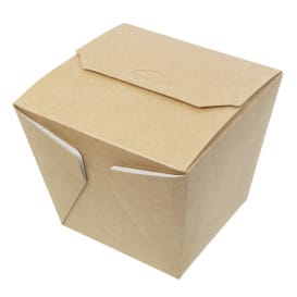 Caja de Comida para Llevar Wok Kraft 950ml (25 Uds)