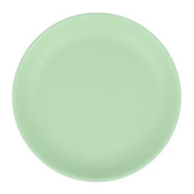 Plato Reutilizable Durable PP Mineral Verde Ø21cm (54 Uds)