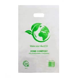 Bolsa Plastico Troquelada 100% Biodegradable 20x33cm (100 Uds)