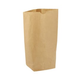 Bolsa de Papel Cilíndrica con Base Hexagonal Kraft 19x26cm (1000 Uds)