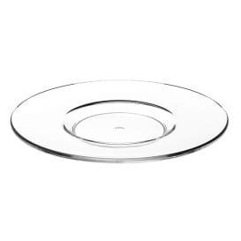 Plato Reutilizable SAN para Taza "Cappuccino" Transparente 166ml (6 Uds)