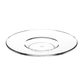 Plato Reutilizable SAN para Taza "Espresso" Transparente 80ml (6 Uds)