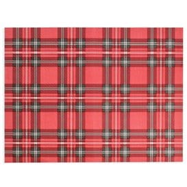 Mantel Individual de Papel Rojo "Glasgow" 30x40cm 40g/m² (1.000 Uds)