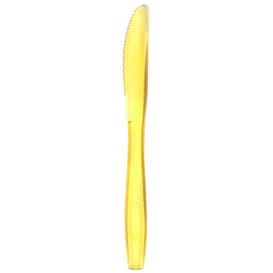 Cuchillo de Plastico PS Premium Amarillo 190mm (1000 Uds)