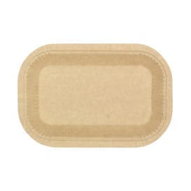 Bandeja de Cartón Antigrasa Kraft 15x23cm 245g/m² (750 Uds)