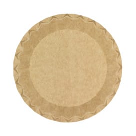 Plato de Cartón Kraft "Flower" Ø18cm 225g/m² (600 Uds)