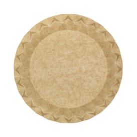 Plato de Cartón Kraft "Flower" Ø29cm 245g/m² (50 Uds)