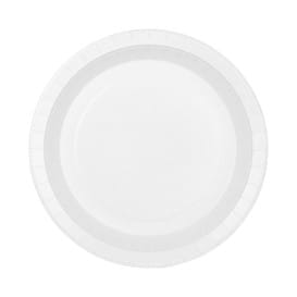 Plato de Carton Redondo Blanco Ø22cm 200g/m² (400 Uds)