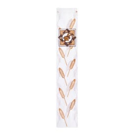 Bolsa de Papel Blanca "Espigas" 9+3x51cm (125 Uds)