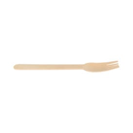 Tenedor de Madera Desechable 16cm (1.000 Uds)