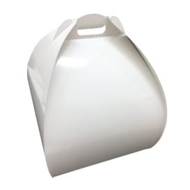 Caja Mariposa Para Tarta Alta Blanco 28x28x32cm (25 Uds)