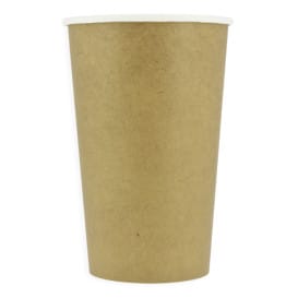 Vaso Cartón ECO 16 Oz/480ml Kraft Ø9cm (50 Uds)