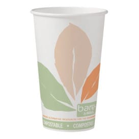 Vaso Cartón PLA Bare 16 Oz/500ml Ø8,9cm (50 Uds)