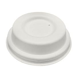 Tapa Cerrada Fibra Moldeada Blanca Ø6,2cm (50 Uds)