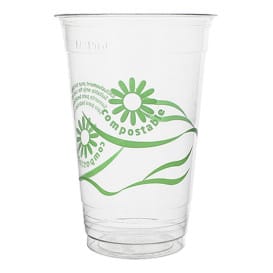 Vaso PLA "Green Spirit" Transparente 330ml (1250 Uds)