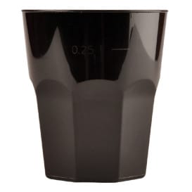 Vaso Plastico para Cocktail Negro PP Ø84mm 270ml (420 Uds)