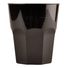 Vaso Plastico para Cocktail Negro PP Ø84mm 270ml (420 Uds)