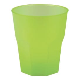 Vaso de Plastico "Frost" Verde Lima PP 270ml (20 Uds)