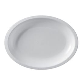 Bandeja Reutilizable PP Ovalada Round Blanca  31,5x22cm (300 Uds)